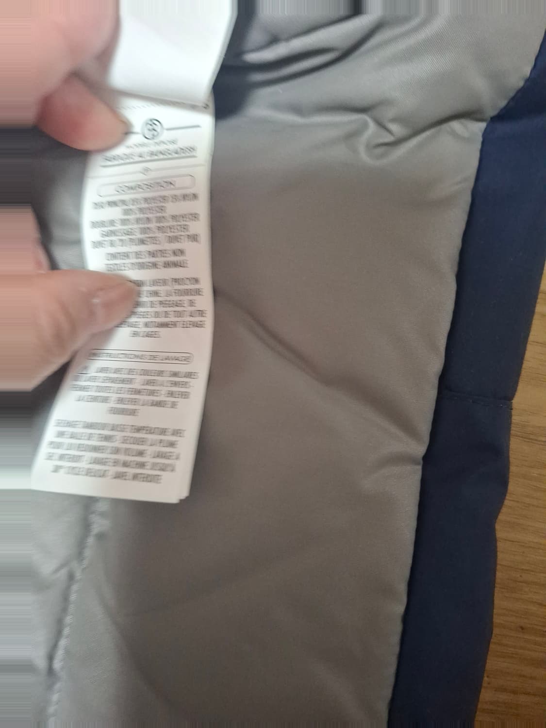 프랑스 스키복 전문 브랜드 쁘아 블랑 네이비색 미착용,주니어(택부착) 상품이미지5