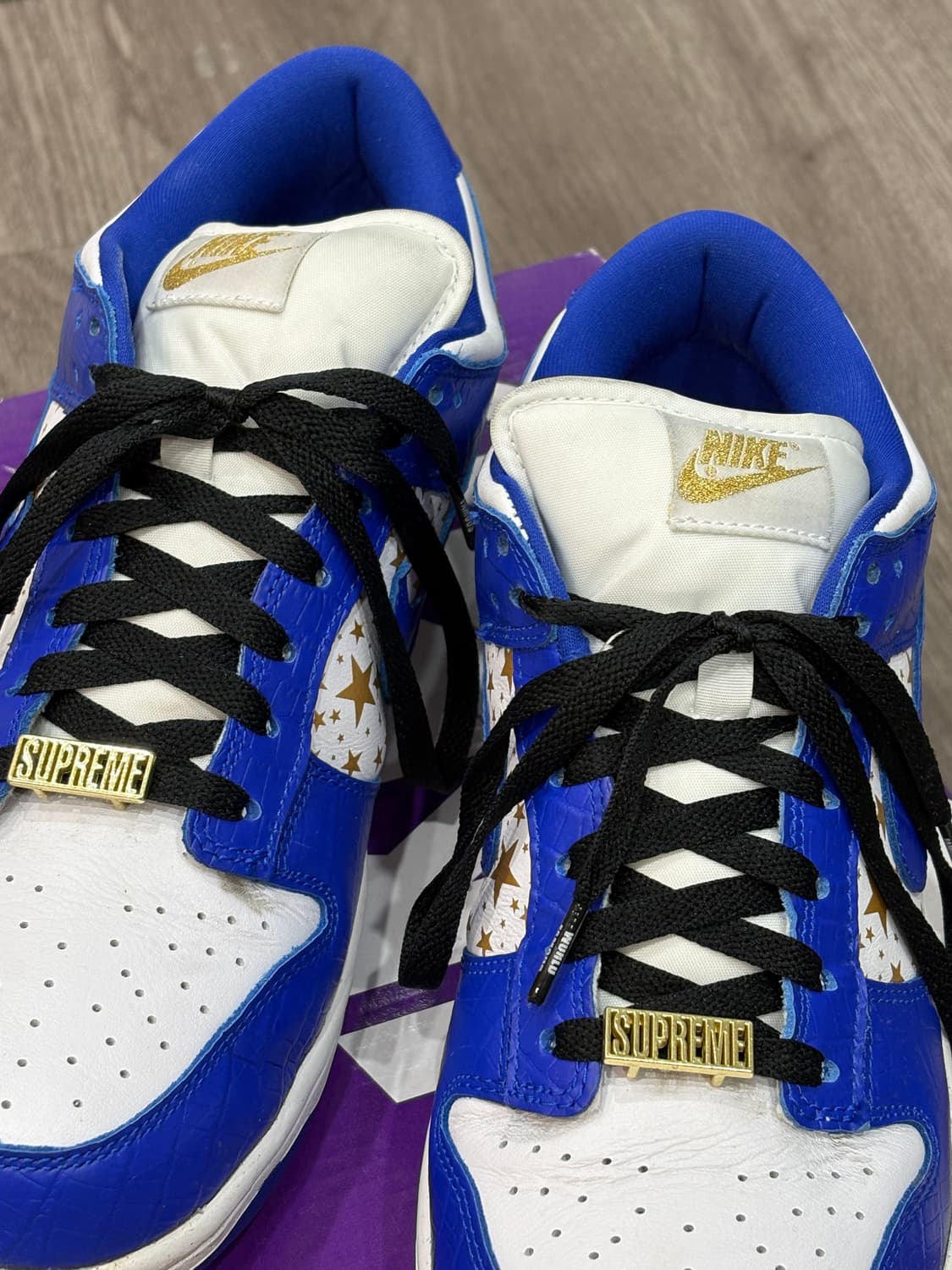 (270) 슈프림 x 나이키 덩크 로우 블루 상품이미지4