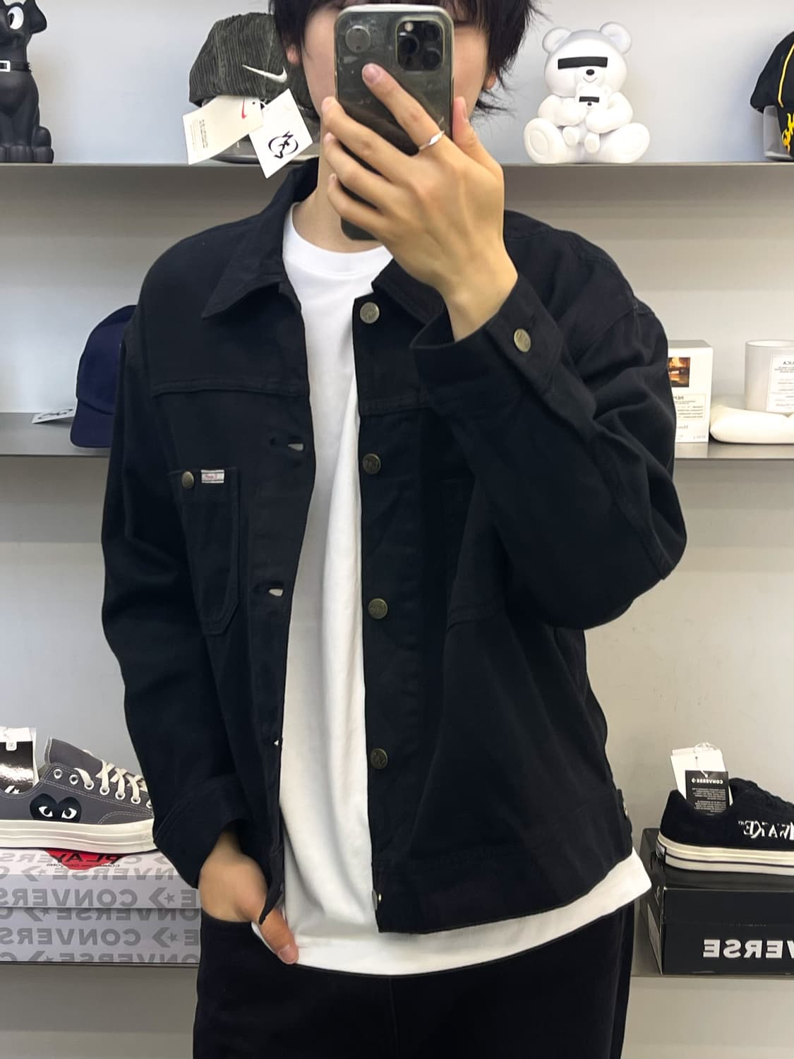 리 블랙 트러커 자켓 상품이미지2