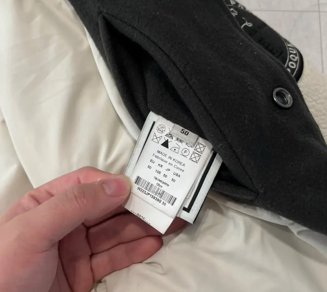 우영미 그레이 바시티 자켓 상품이미지9