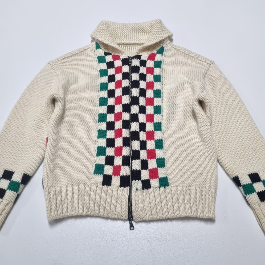 앤더슨벨 체커보드 코위찬 가디건 - L 상품이미지4