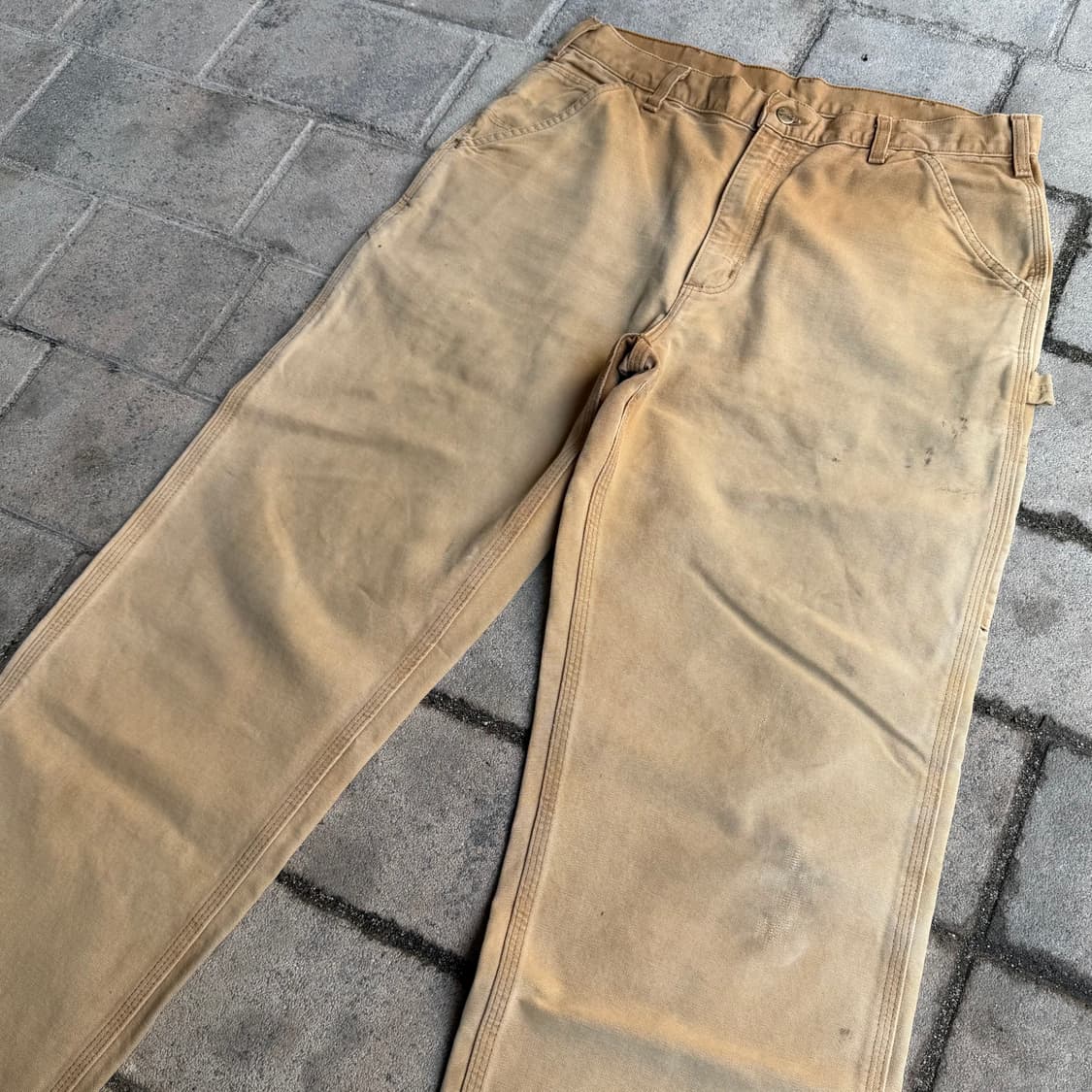 칼하트 B11 BRN 싱글니 카펜터 워크 팬츠 상품이미지4