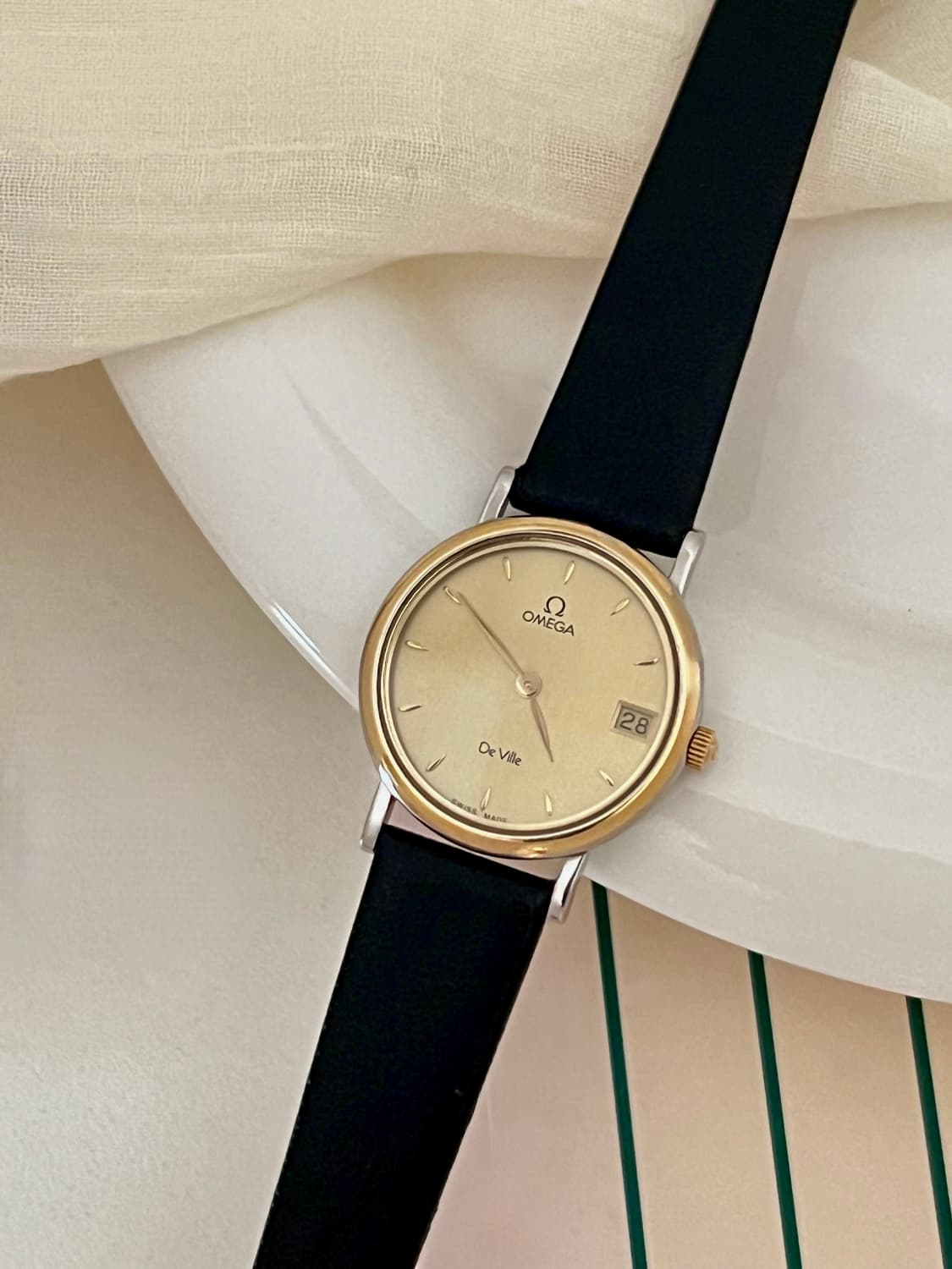 오메가 드빌  라운드 콤비 여성 시계 / 정품감정. 오버홀  상품이미지4