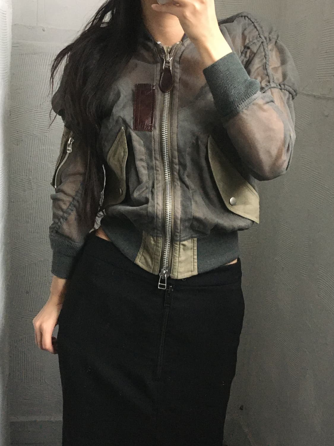 Junya Watanabe 준야와타나베 메쉬 밀리터리 MA-1 자켓  상품이미지2