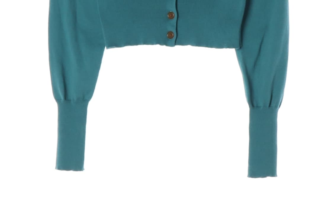 비비안 웨스트우드 그린 자수 로고 라운드 긴팔  가디건
 상품이미지5