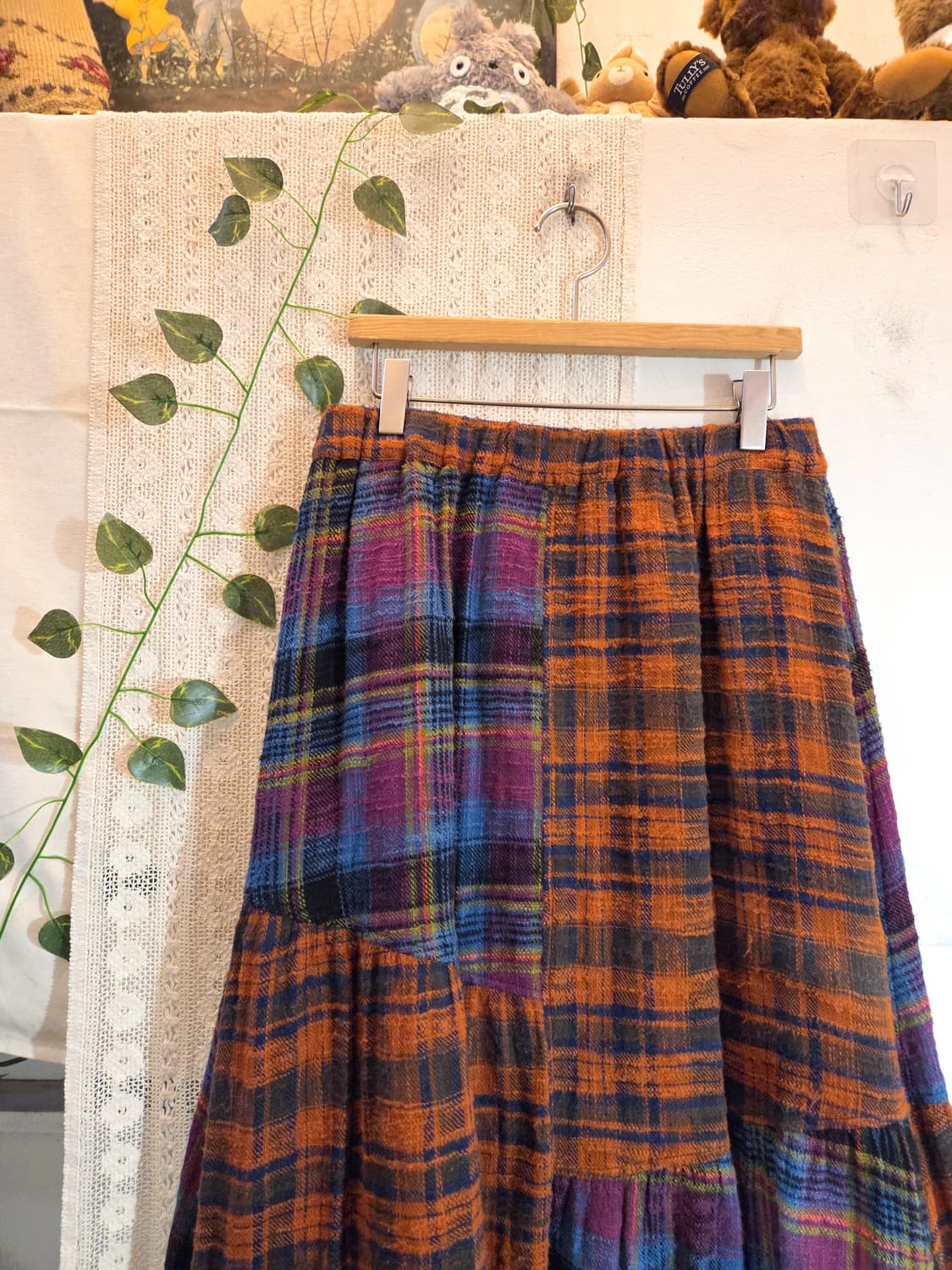 패치워크 롱스커트 상품이미지2