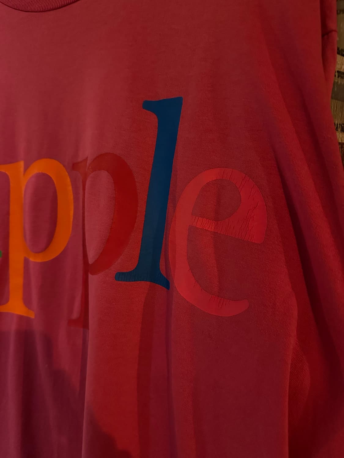 90s USA APPLE T SHIRT 상품이미지4