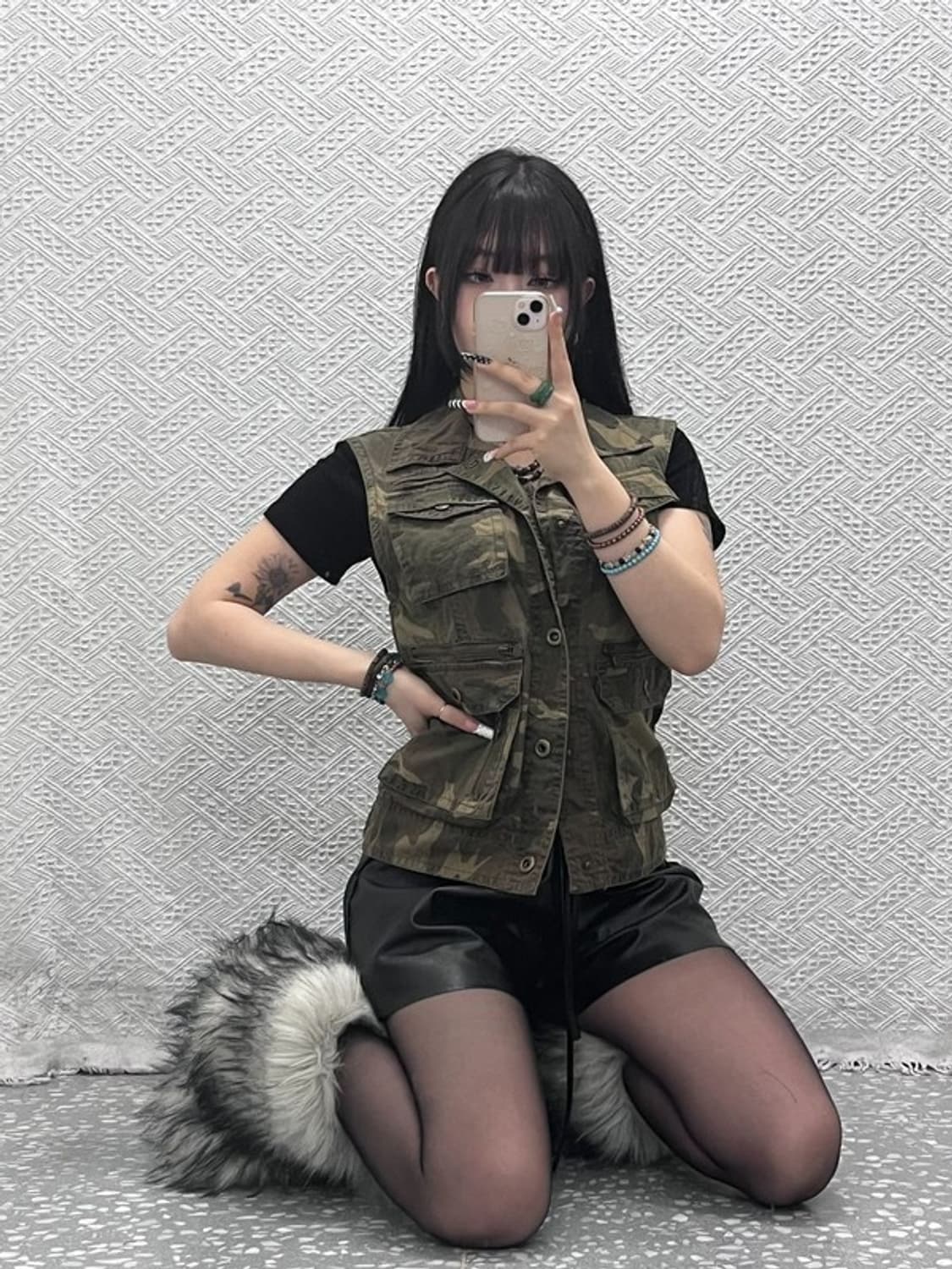 DOHC 빈티지 밀리터리 카모 멀티포켓 워크 조끼 M C10261 상품이미지1