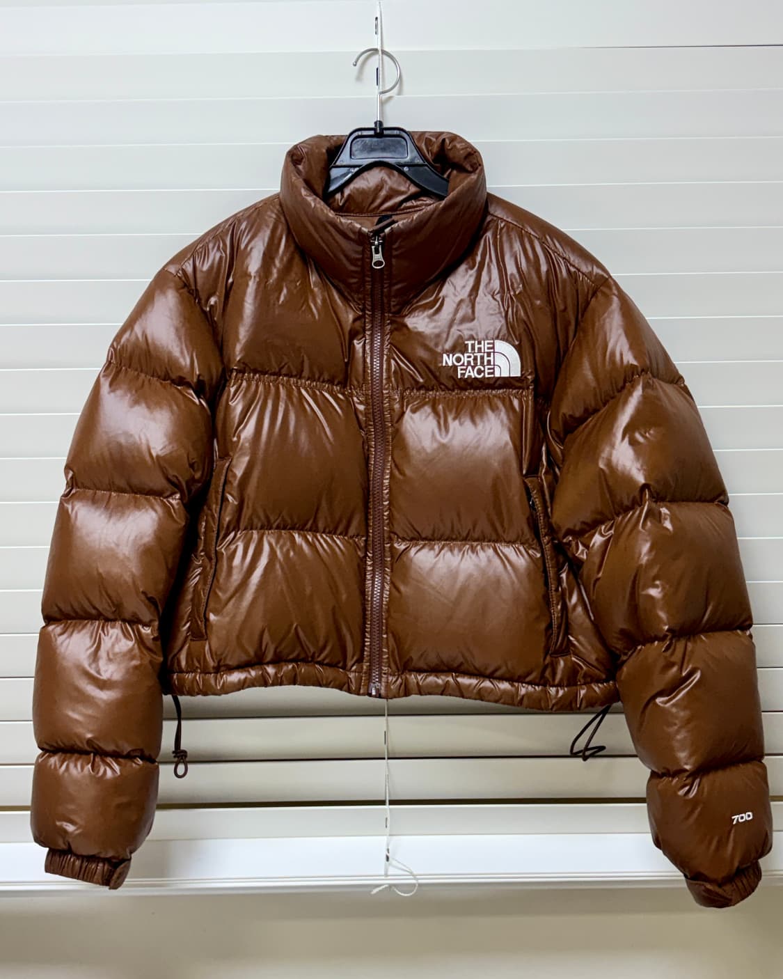 노스페이스 700눕시 크롭 숏패딩 브라운 다크오크Dark Oak 상품이미지3