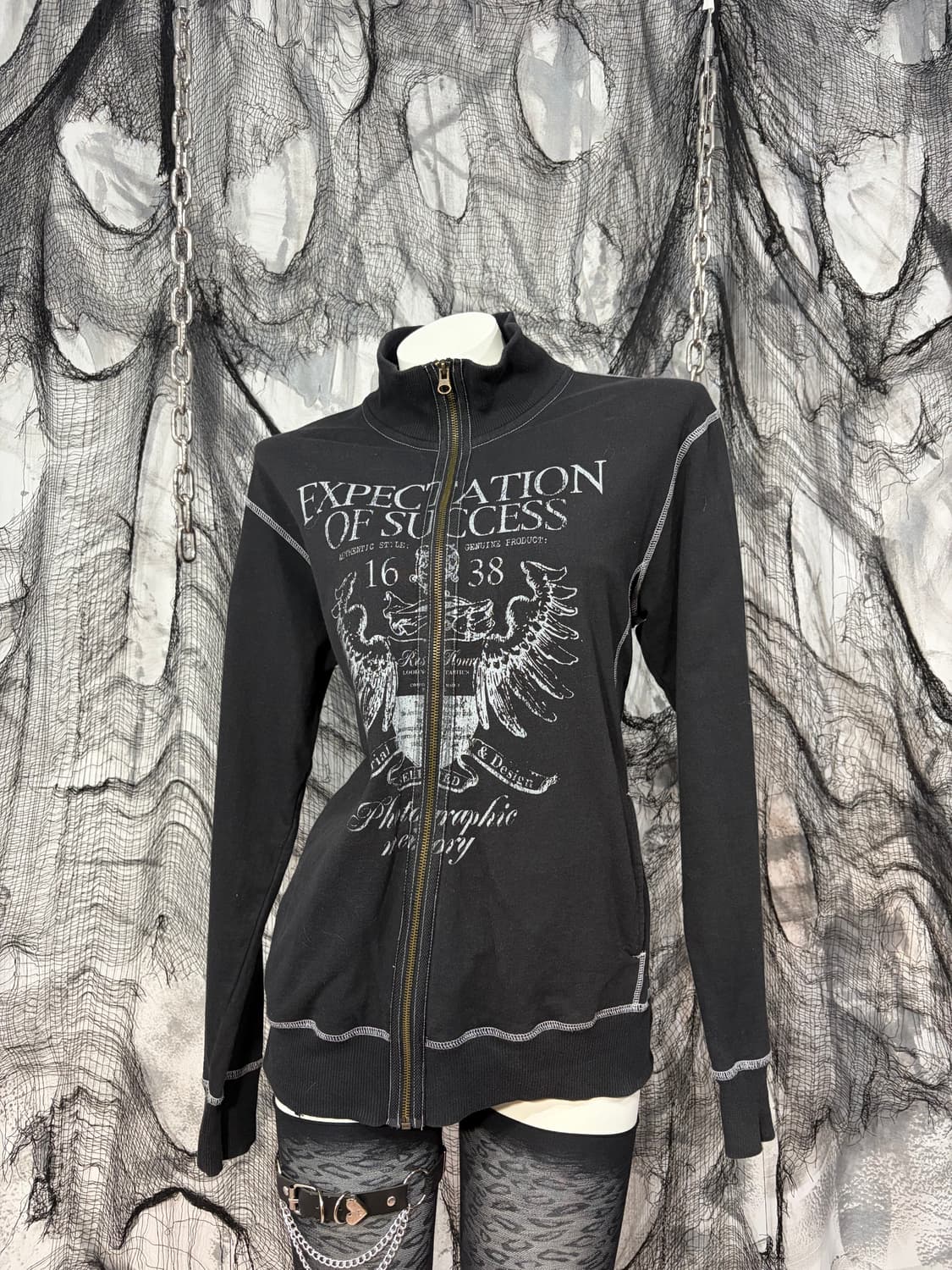 00's Gothic eagle stitch jersey 상품이미지5