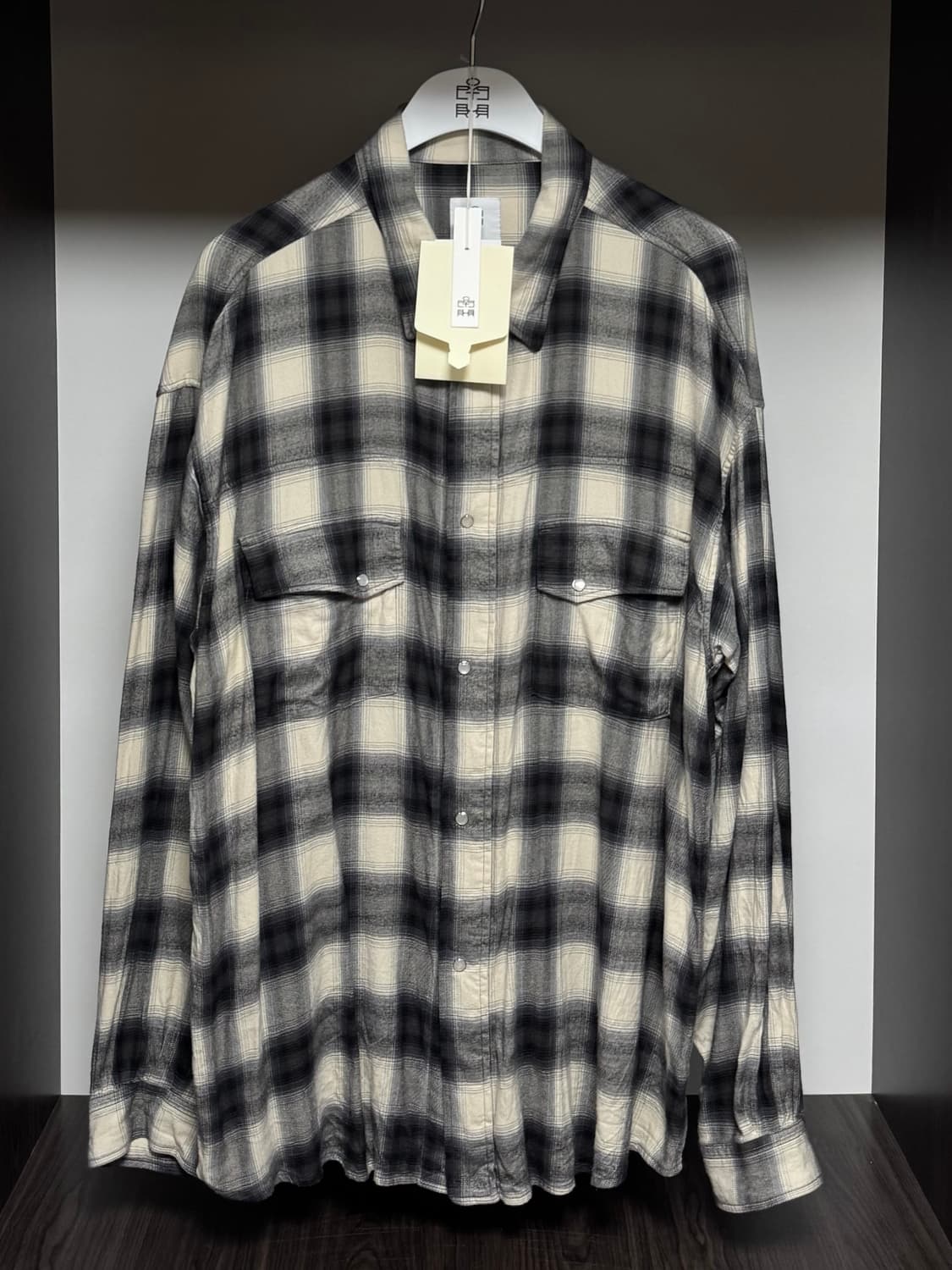 폴리테루 웨스턴 셔츠 에크루 상품이미지1