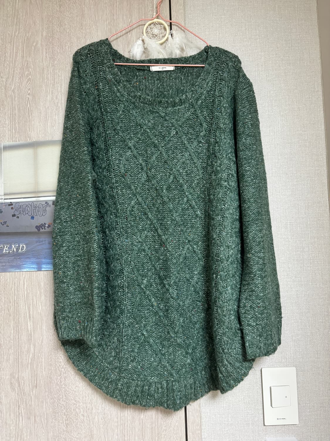 마루 빈티지 초록 폭닥 루즈핏 니트 상품이미지1