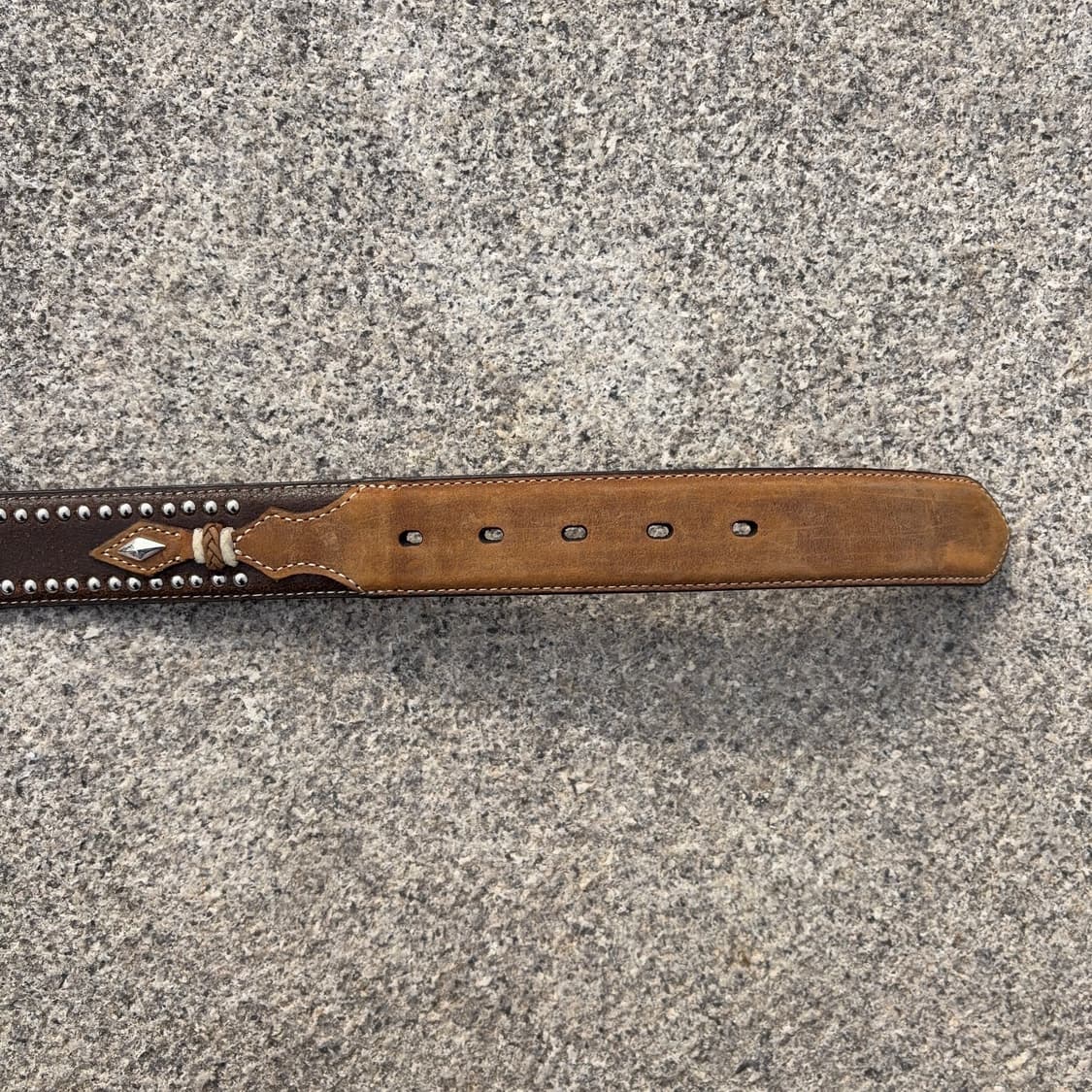 노코나 Nocona 스터디드 웨스턴 레더 벨트 상품이미지6