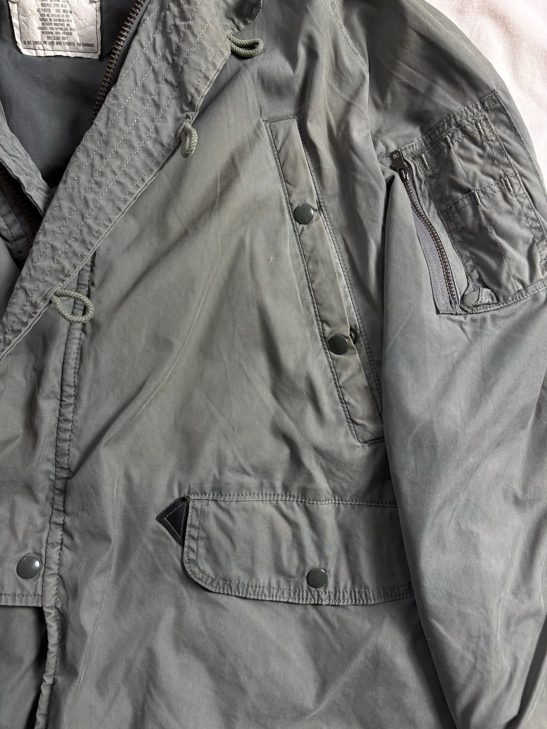 80s 밀리터리 콜드웨더 n3b 파카 M 상품이미지4