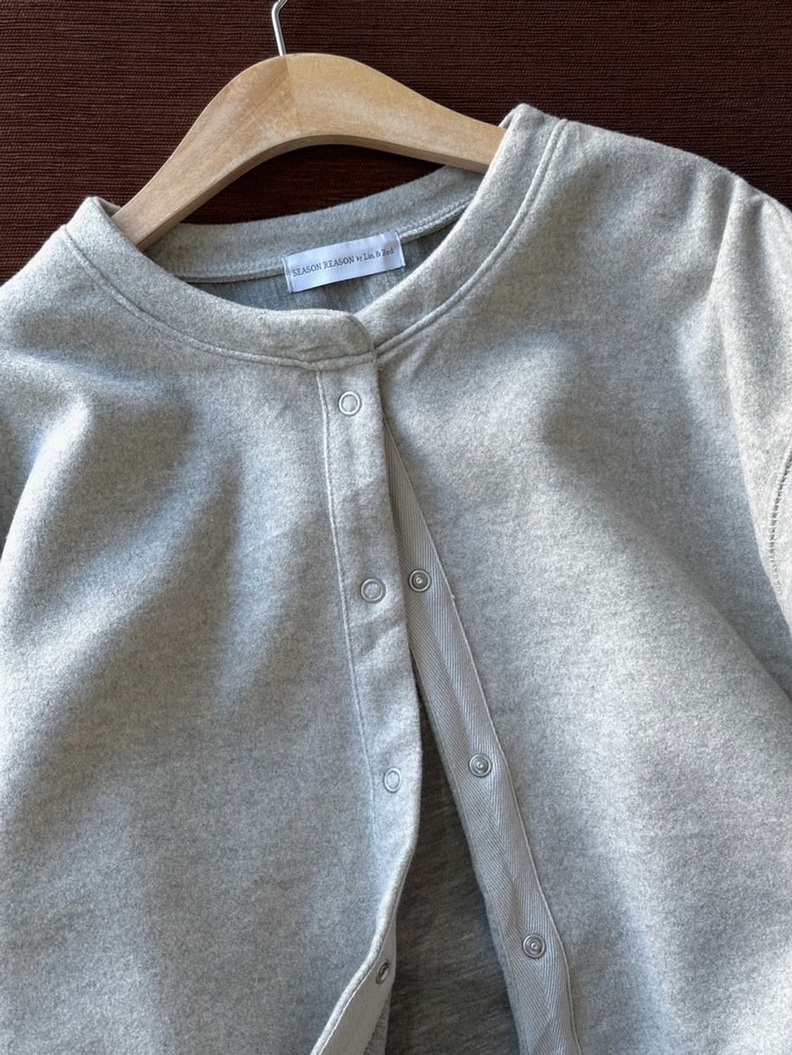 Felted fabric wide silhouette cardigan j 상품이미지2