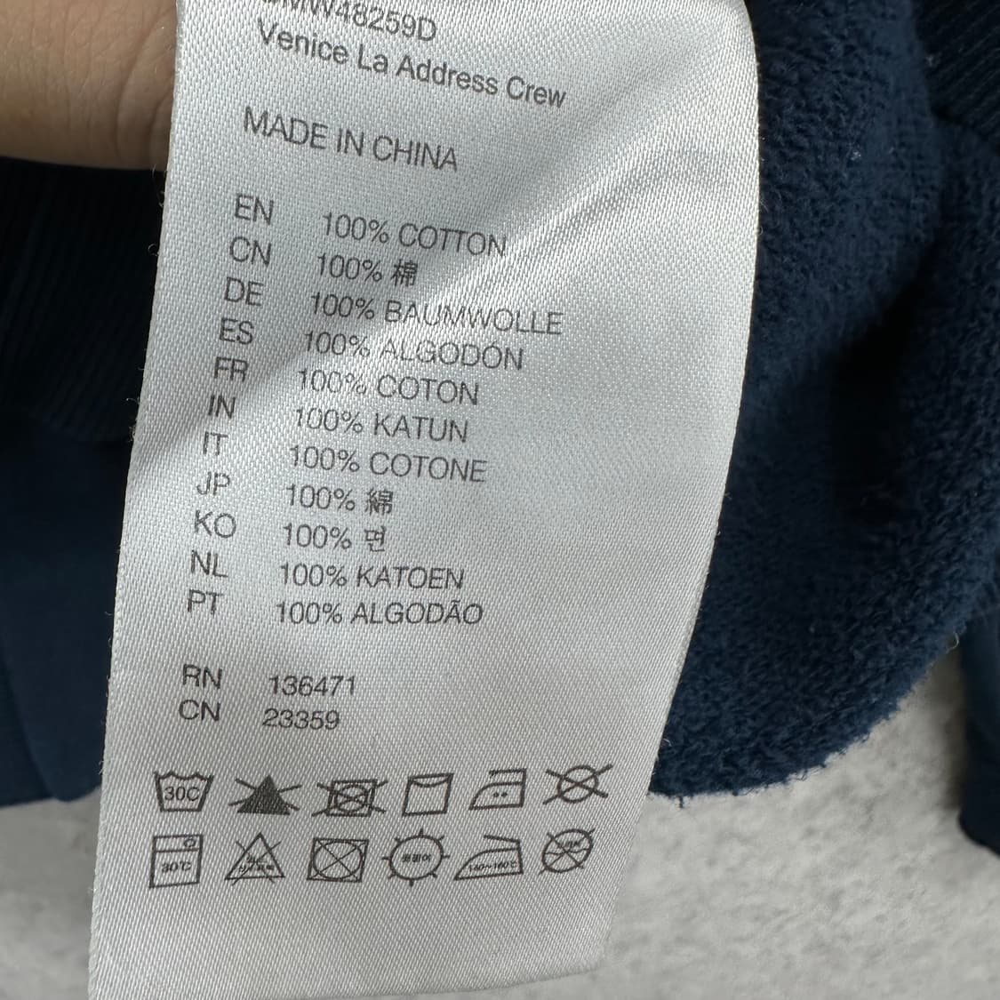 95 데우스 베니스 남자 맨투맨 상품이미지4