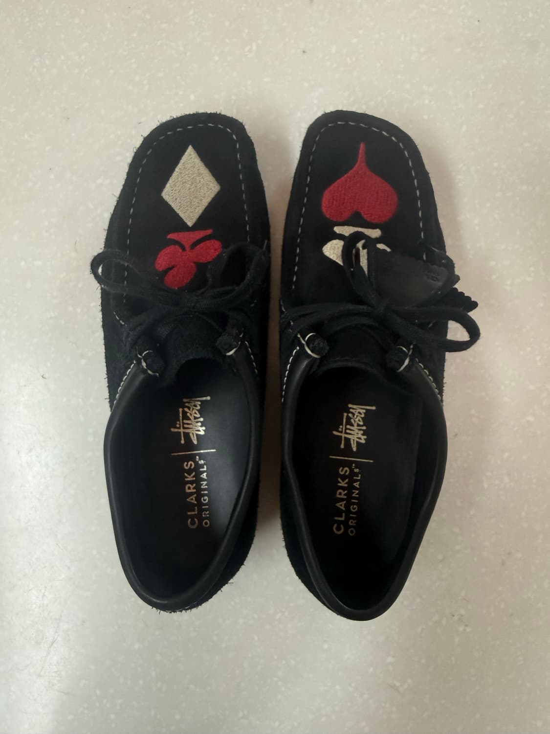 스투시 X 클락스 왈라비 블랙 UK 7 size 상품이미지2
