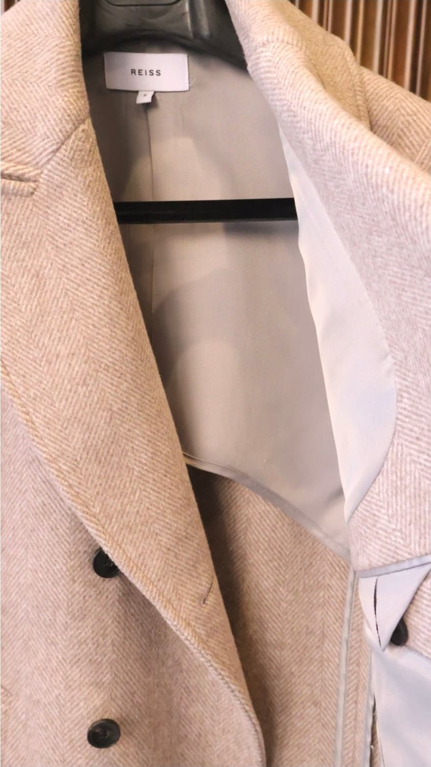 리즈 헤링본 더블코트 s 상품이미지3