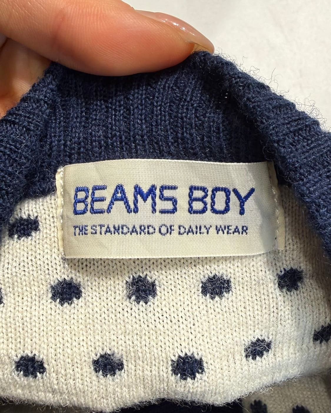 빔즈 보이 네이비 도트패턴 가디건  상품이미지8