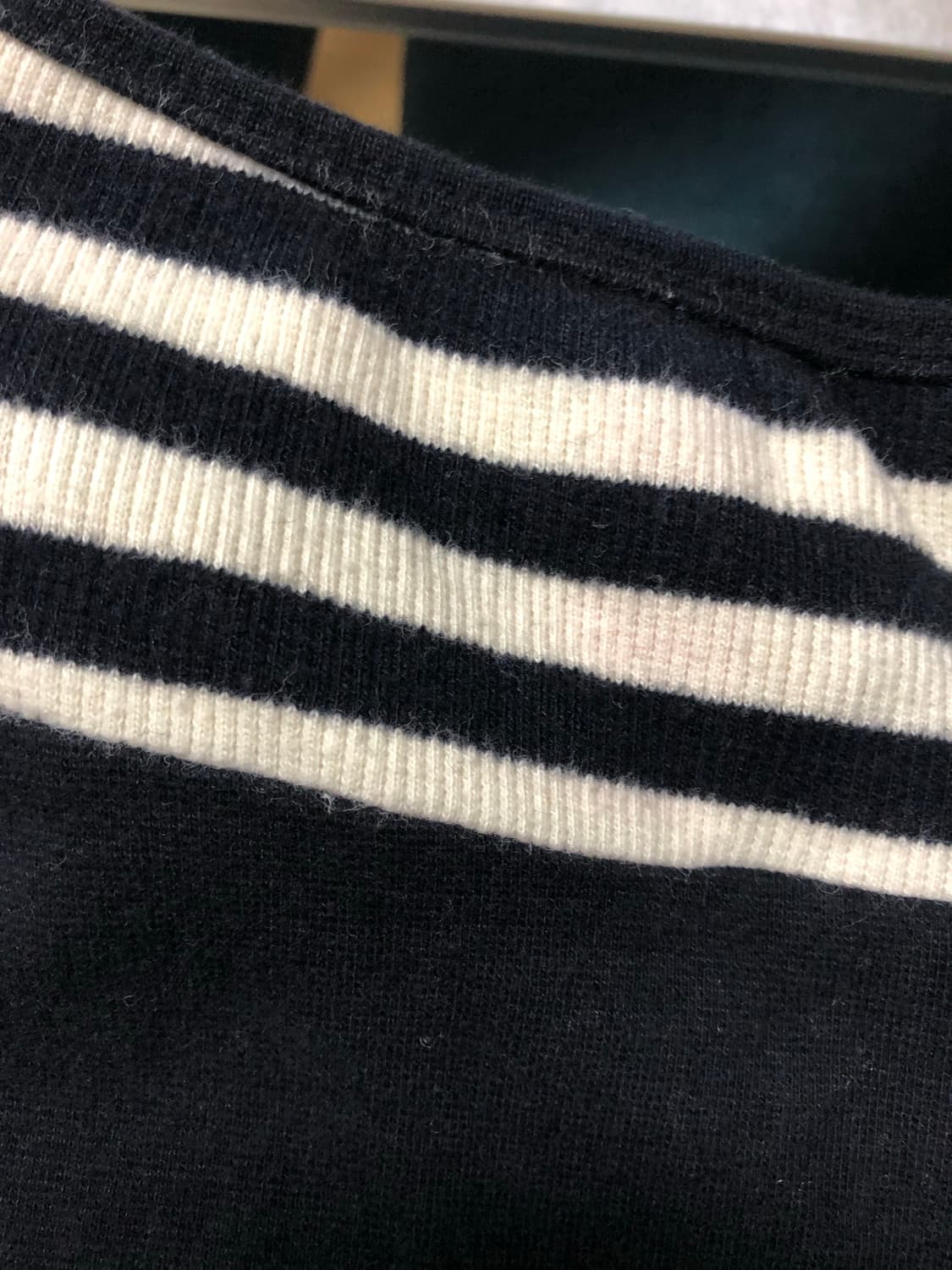 빈티지 블랙 스트라이프 레이어드 니트 상품이미지9