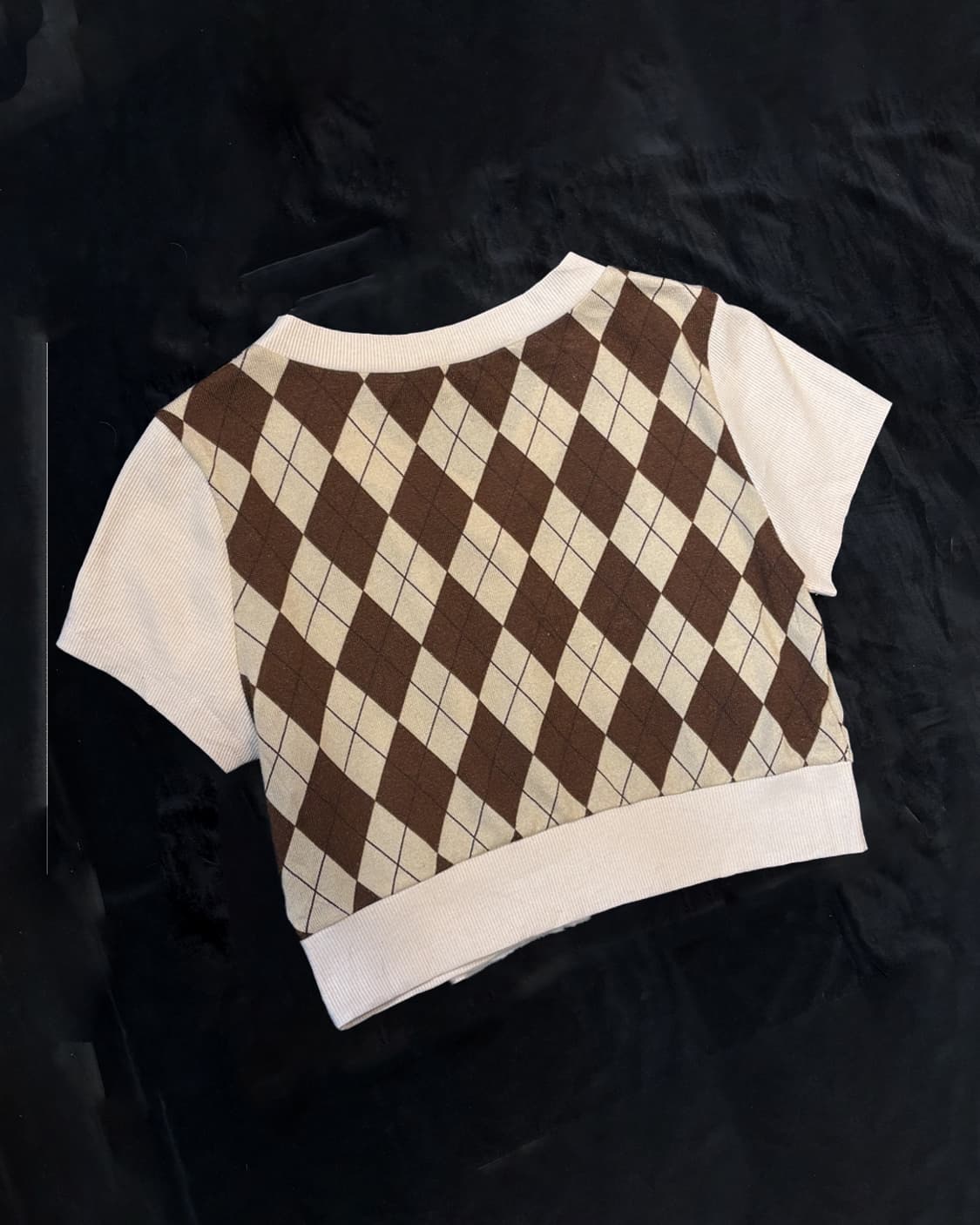 일본빈티지 쉬인 크롭 니트 상품이미지6