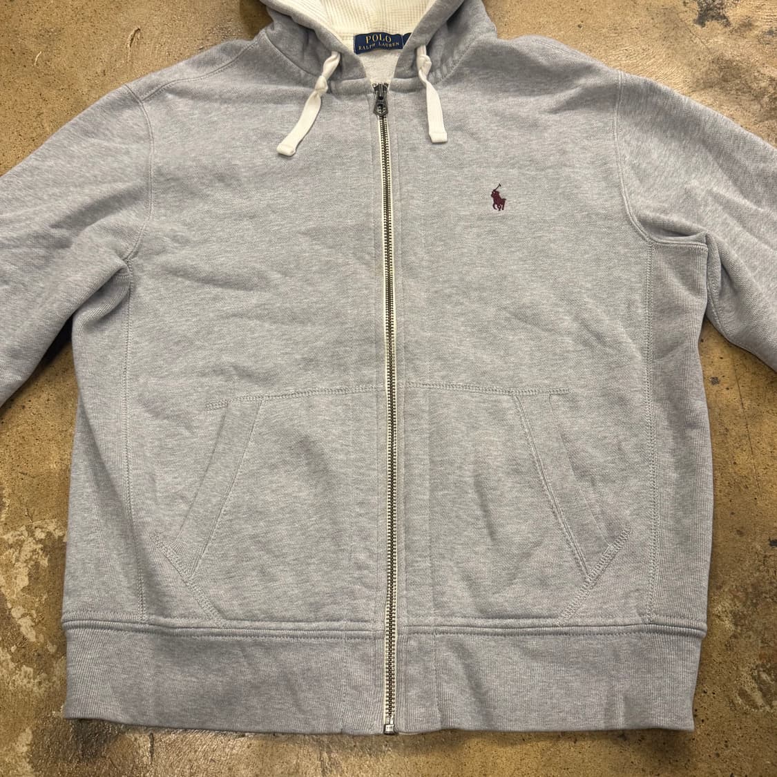 폴로 랄프로렌 그레이 후드집업 상품이미지3