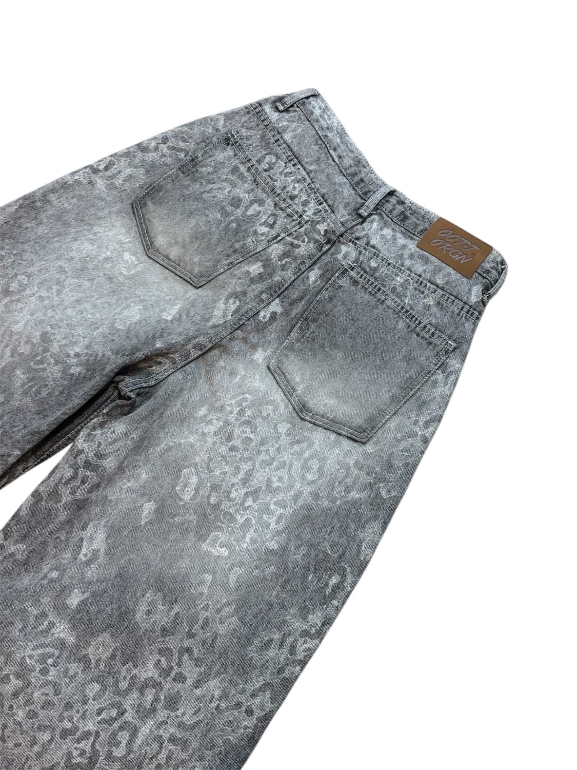 OOTJ 레오파드 그레이 데님 팬츠 상품이미지4