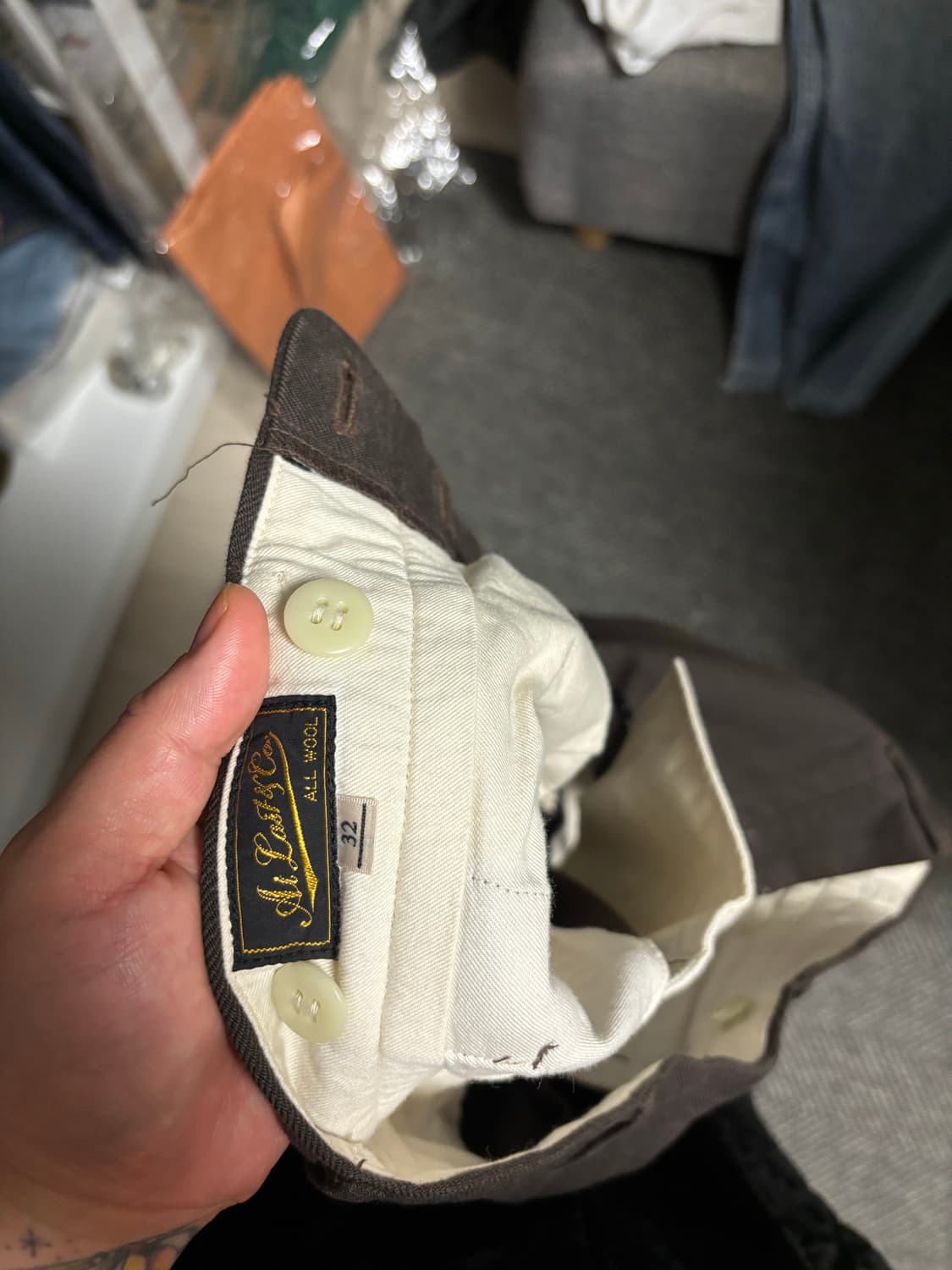 엣라코 서스펜더 팬츠 wool 32  상품이미지3