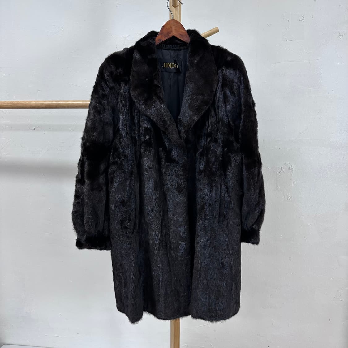 진도 JINDO 블랙그라마 밍크 코트 94-106-165 J26 상품이미지1
