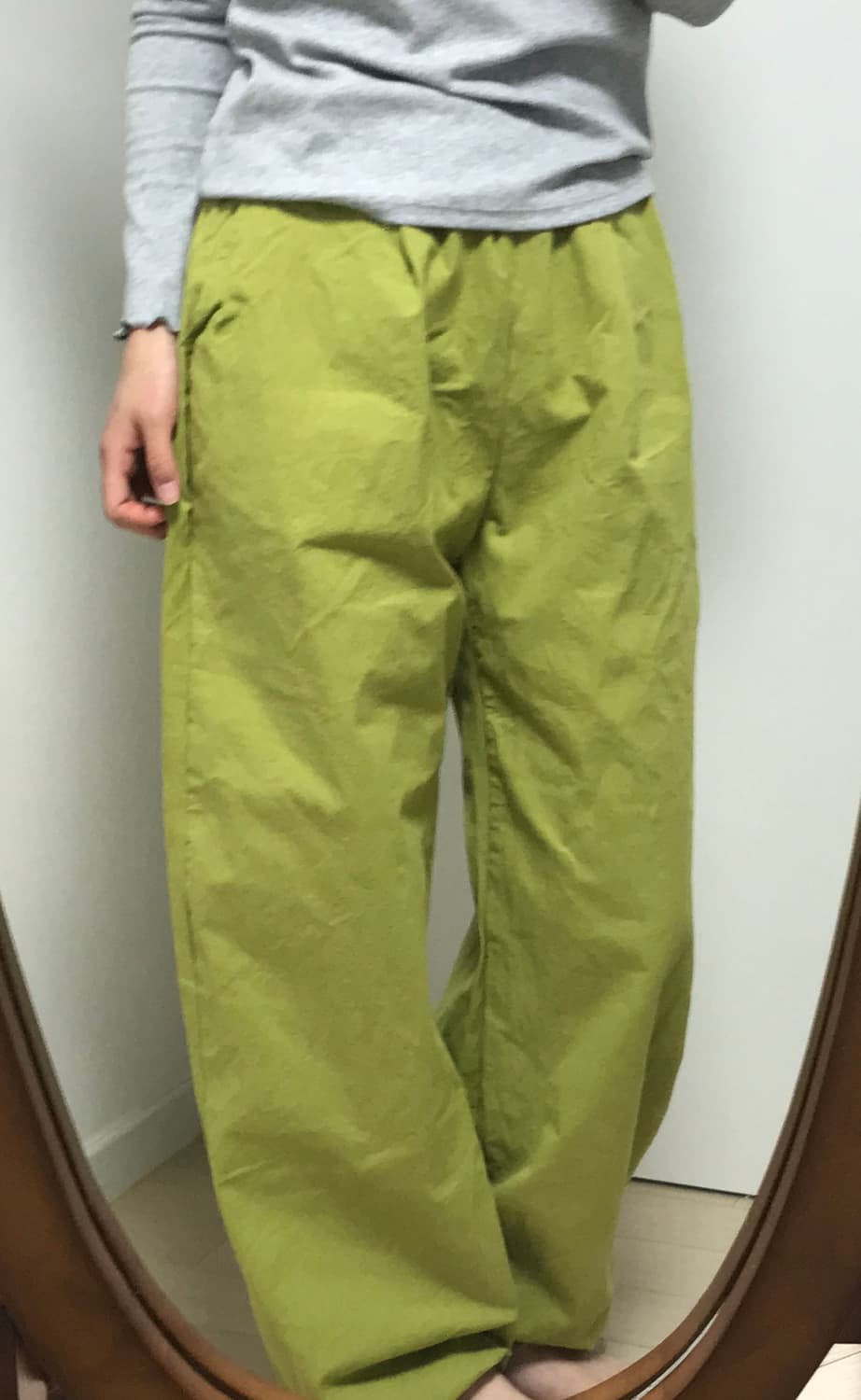 🫛새상품) 원핀턱 투웨이 팬츠  상품이미지2