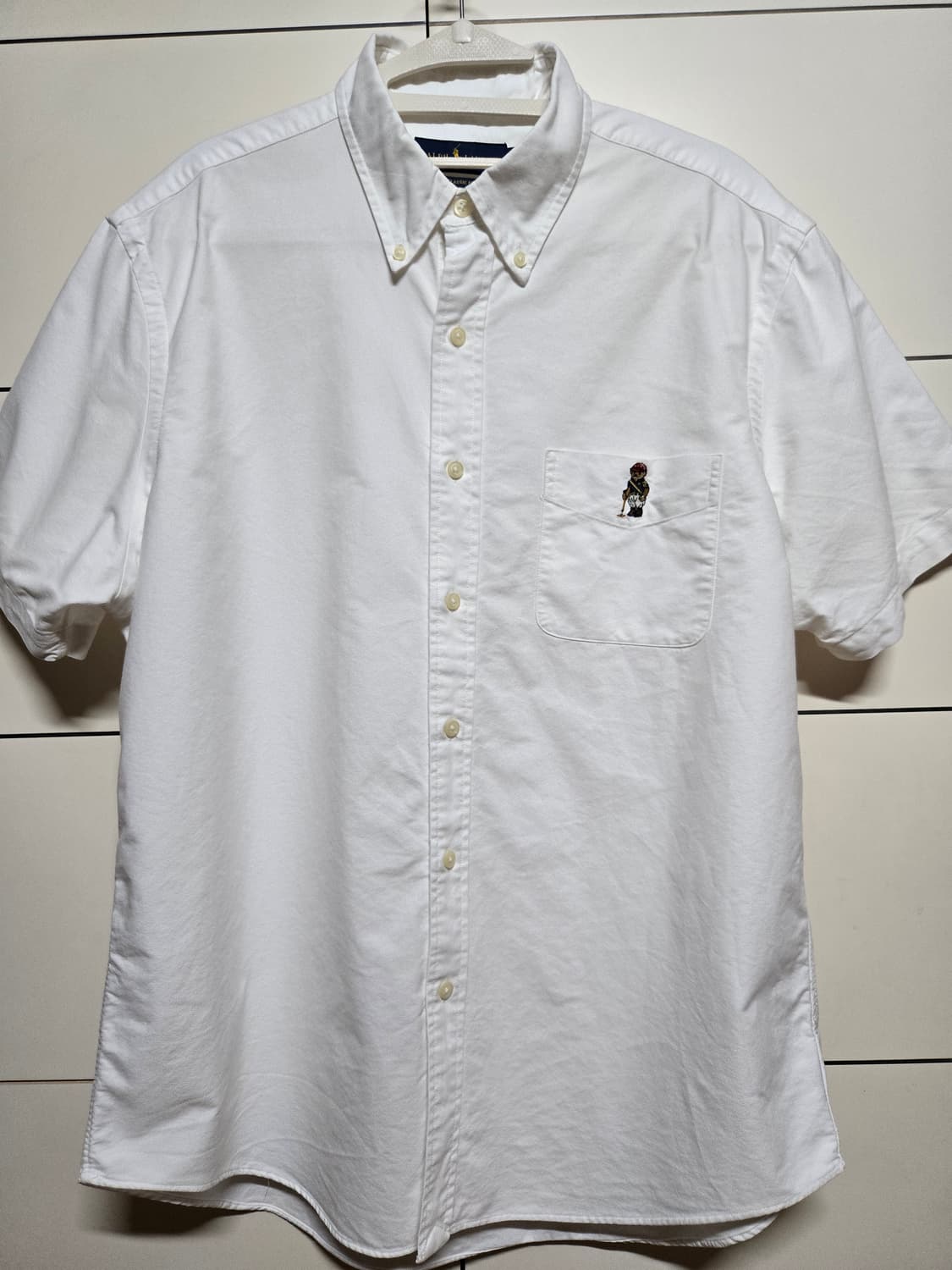 폴로 랄프로렌 클레식핏 베어 옥스포드 반팔셔츠 상품이미지1