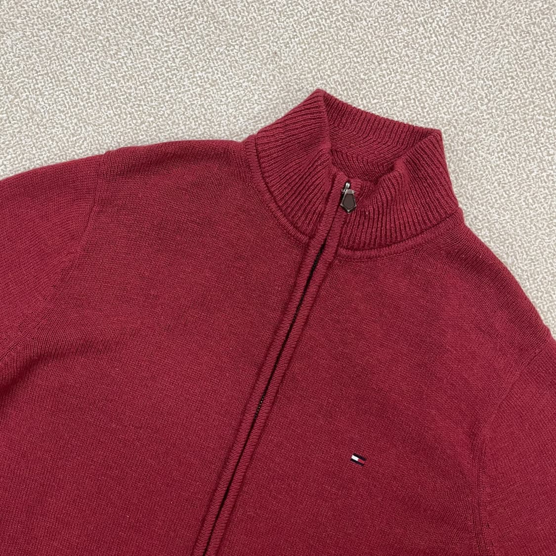 [M] 타미힐피거 워셔블 울 니트 집업 자켓 3973 상품이미지4