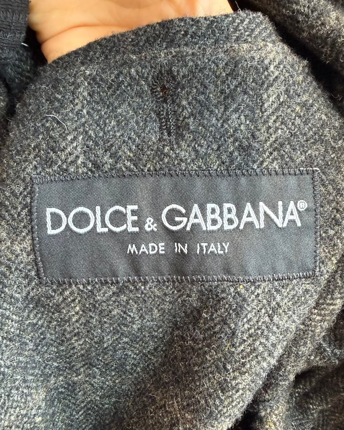 돌체앤가바나 차콜 체크 더블 브레스티드 블레이저 자켓  상품이미지8