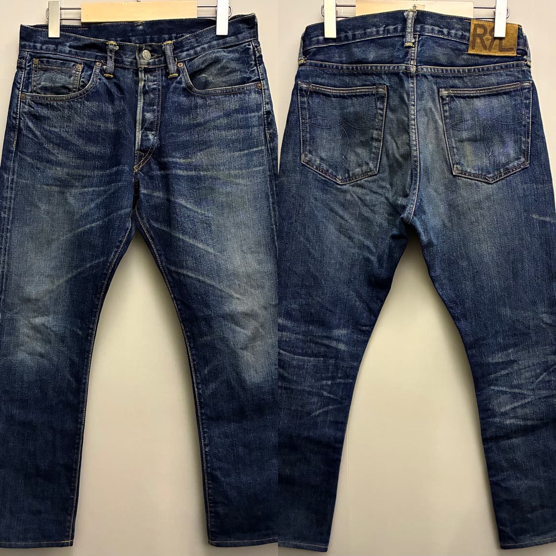 (32)RRL 더블알엘 슬림핏 캐니언 워싱 셀비지데님 청바지  상품이미지10