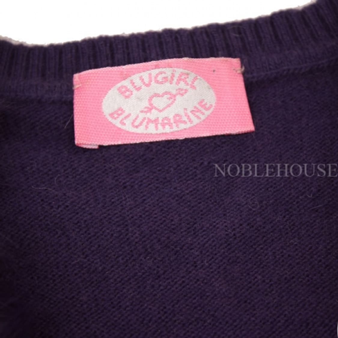 블루마린 퍼플 퍼 민소매 캐시미어 니트 44 55 상품이미지5