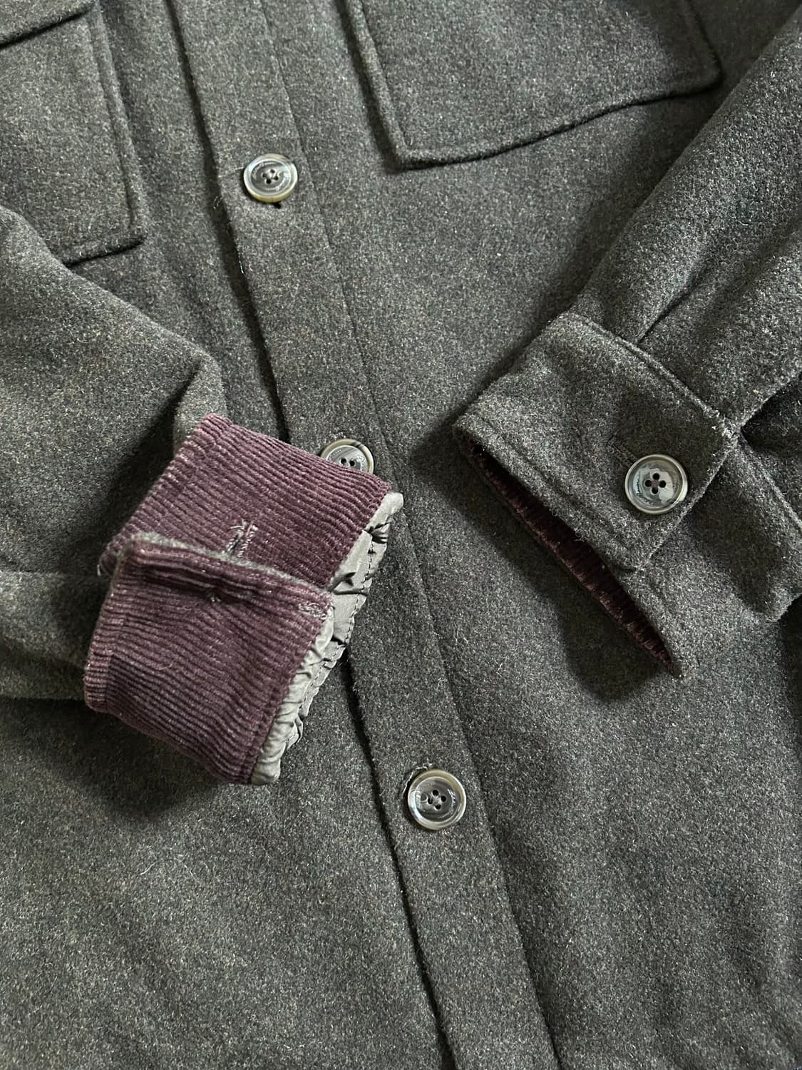 에디바우어 울 블렌드 코듀로이 칼라 헌팅자켓 상품이미지8