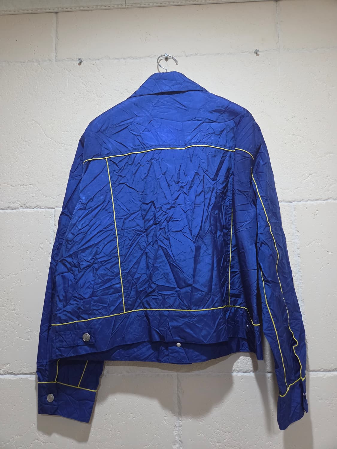 강혁 에어백 메탈릭 블루 트러커 자켓 라지 새상품 상품이미지2