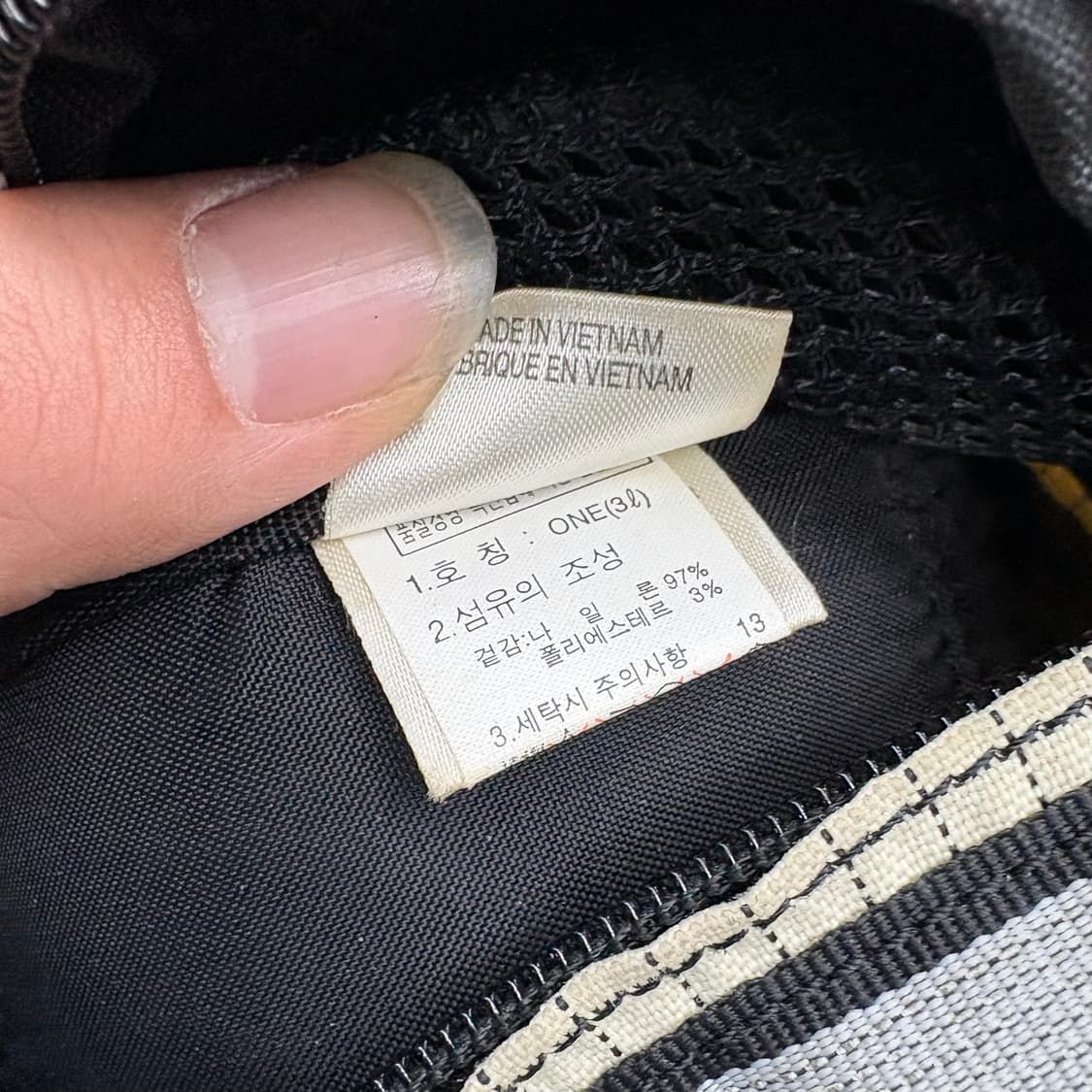 노스페이스 힙색 블랙 / 아이보리 체크 상품이미지5