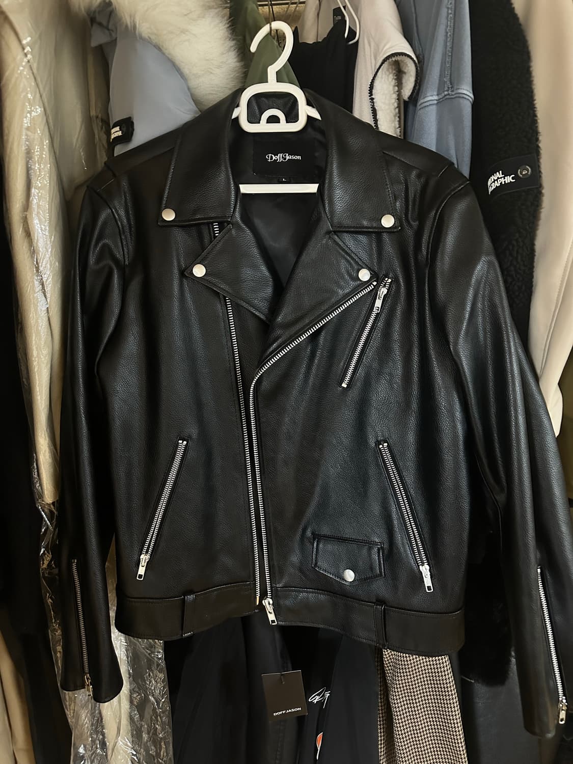 새상품) 도프제이슨 카우하이드 레더 자켓 L 상품이미지1