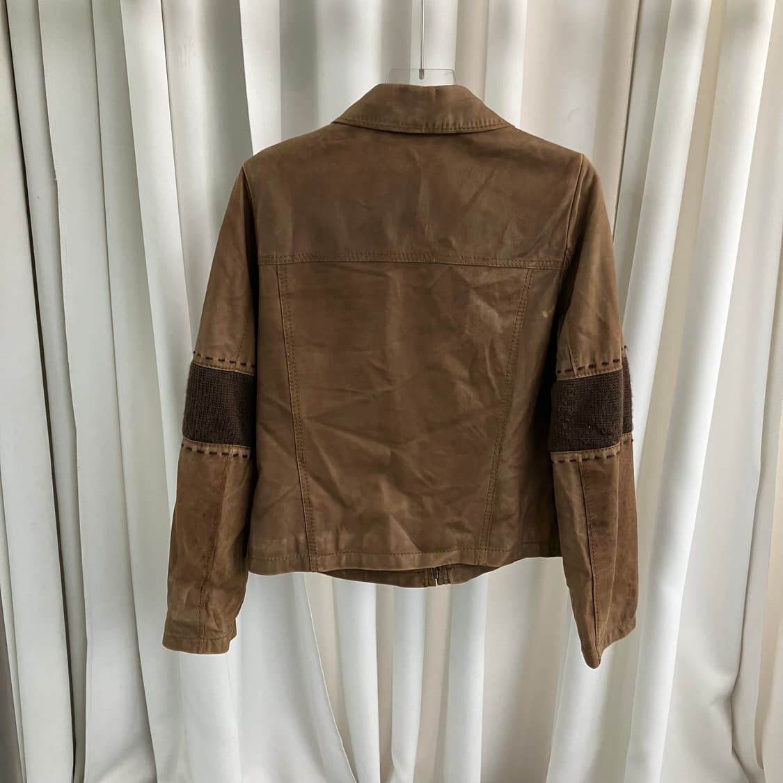 Je Judith 브라운 스웨이드 양가죽 자켓 40 상품이미지2