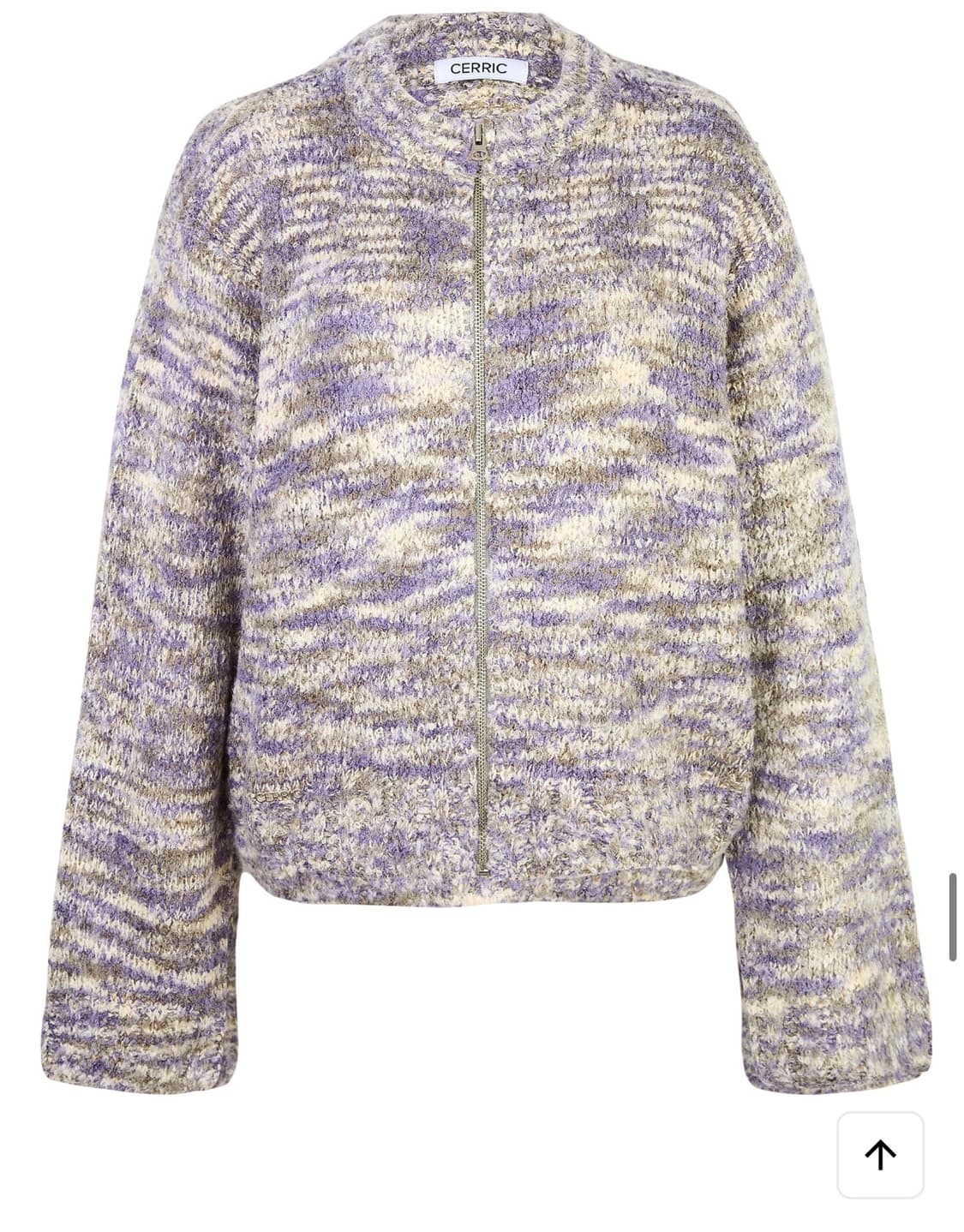 세릭 부클 니트 집업 상품이미지3