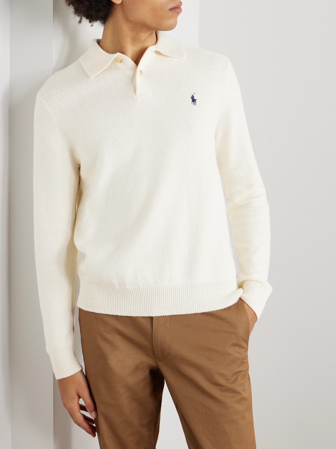 폴로/24fw 울 캐시미어 칼라 스웨터/XL 상품이미지2