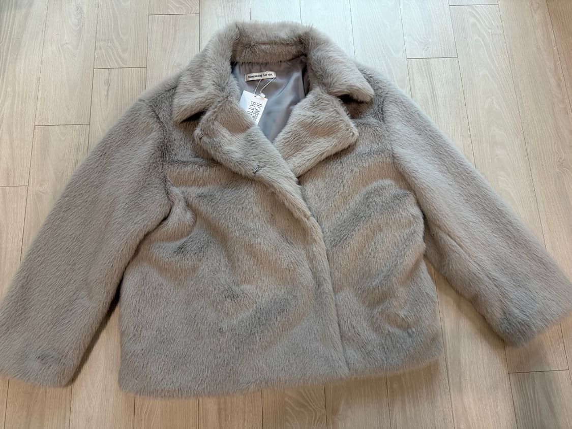 썸웨어버터 하프 퍼자켓 에코퍼 새상품 상품이미지3