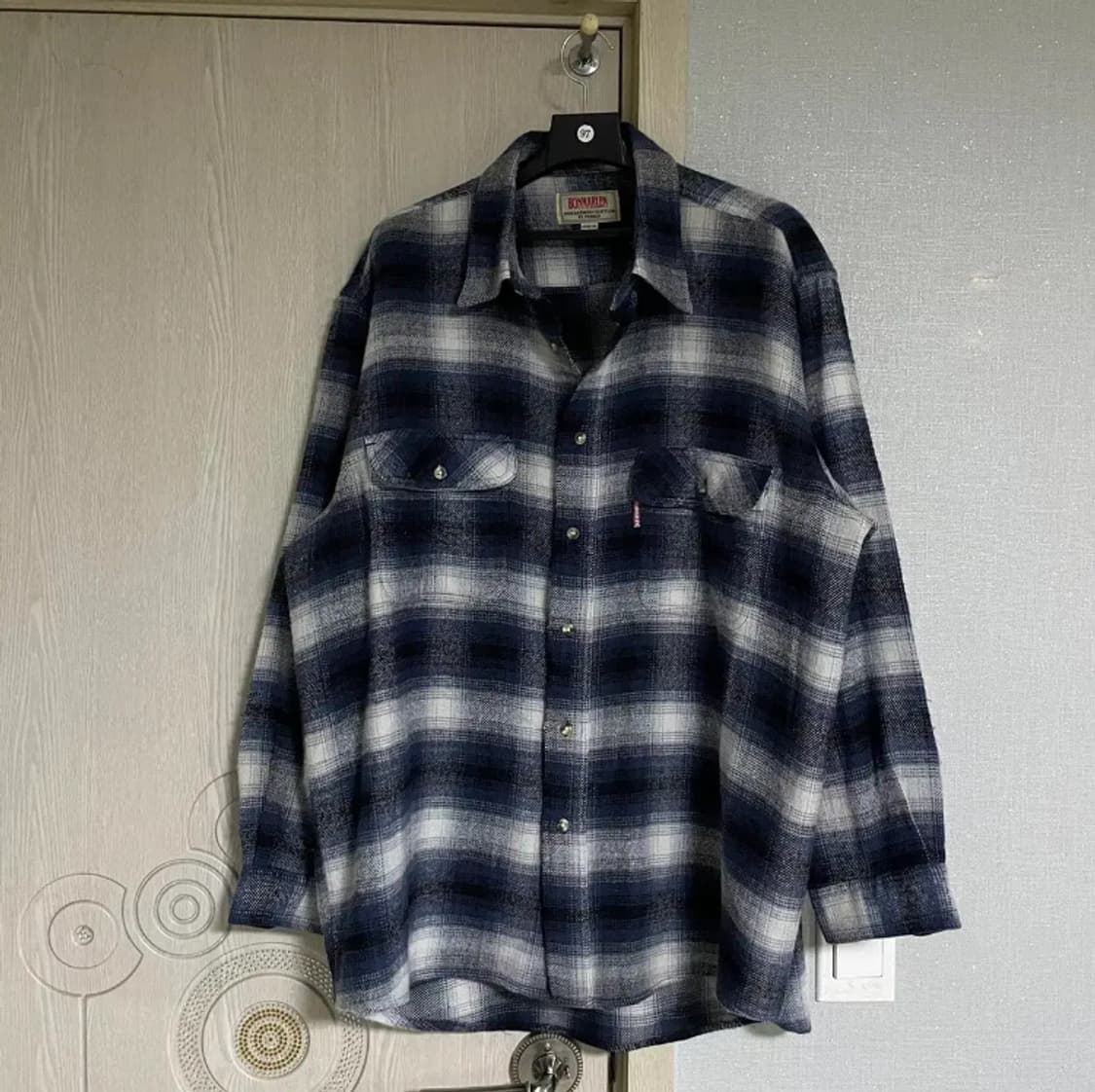 BONMARLEN 빈티지 플란넬 체크셔츠 상품이미지1