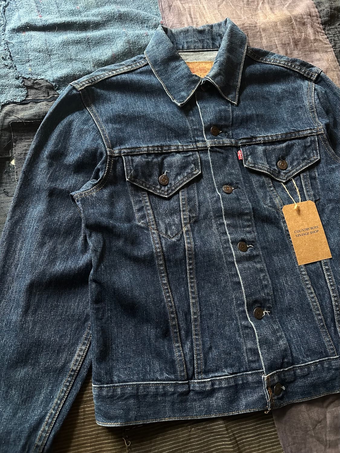 70s USA 빈티지 리바이스 70505 3세대 데님 트러커 자켓 상품이미지4