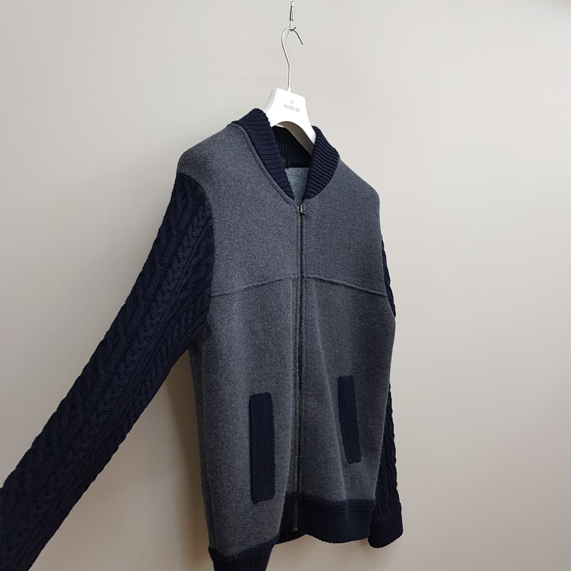 한섬 타임 니트 블루종 자켓 100사이즈 상품이미지4