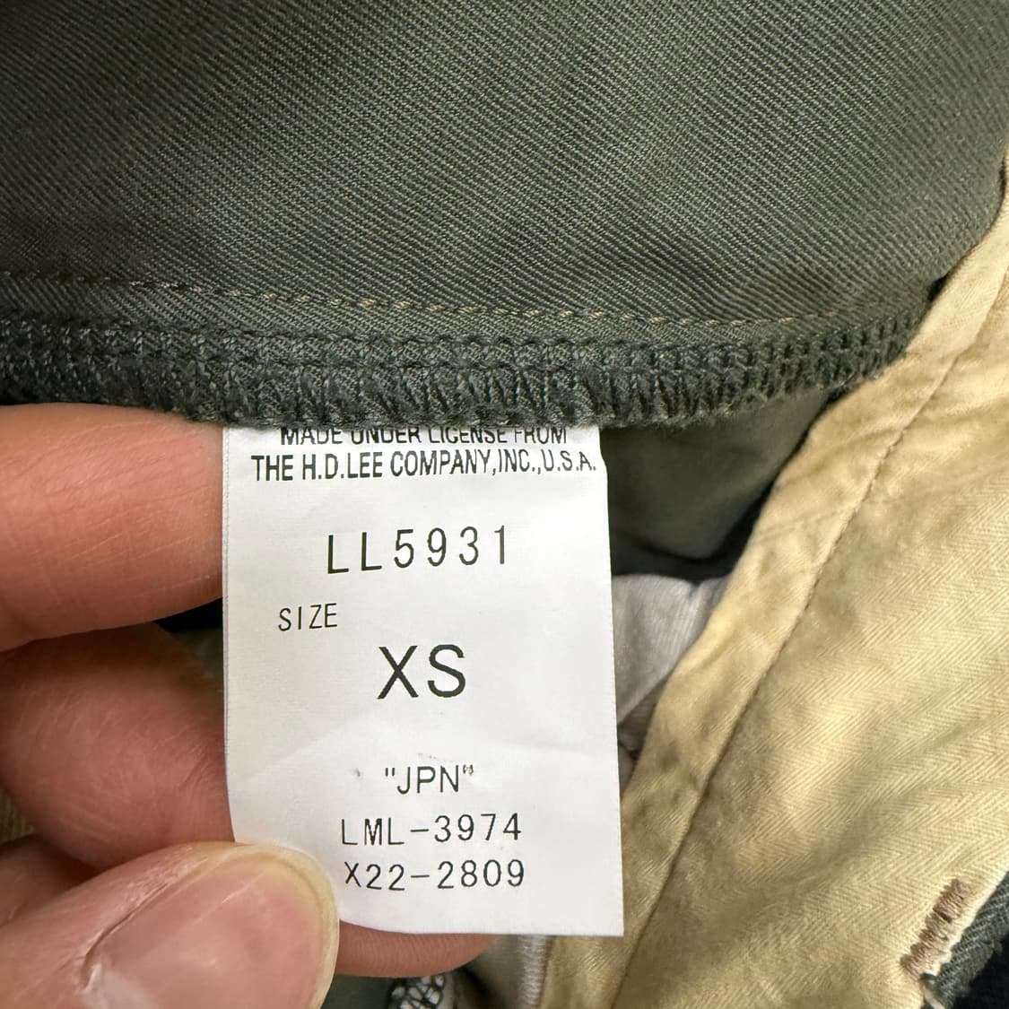 XS LEE 와이드 워크팬츠 0401T 상품이미지4