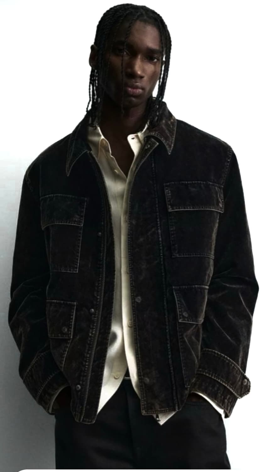 자라 zara 벨벳 플록점퍼 xl 택채새상품 상품이미지1