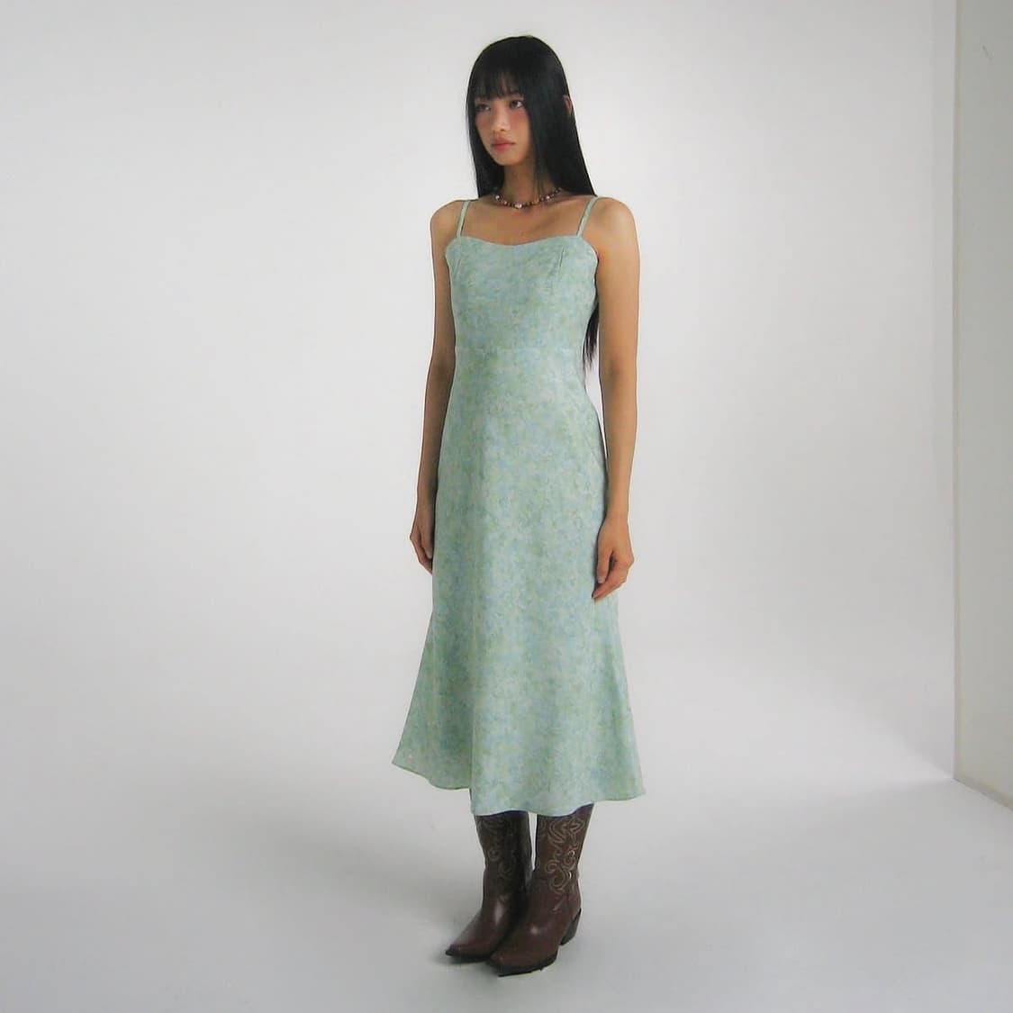 [새상품] 루루서울 해피 아워 드레스 그린 민트 상품이미지1