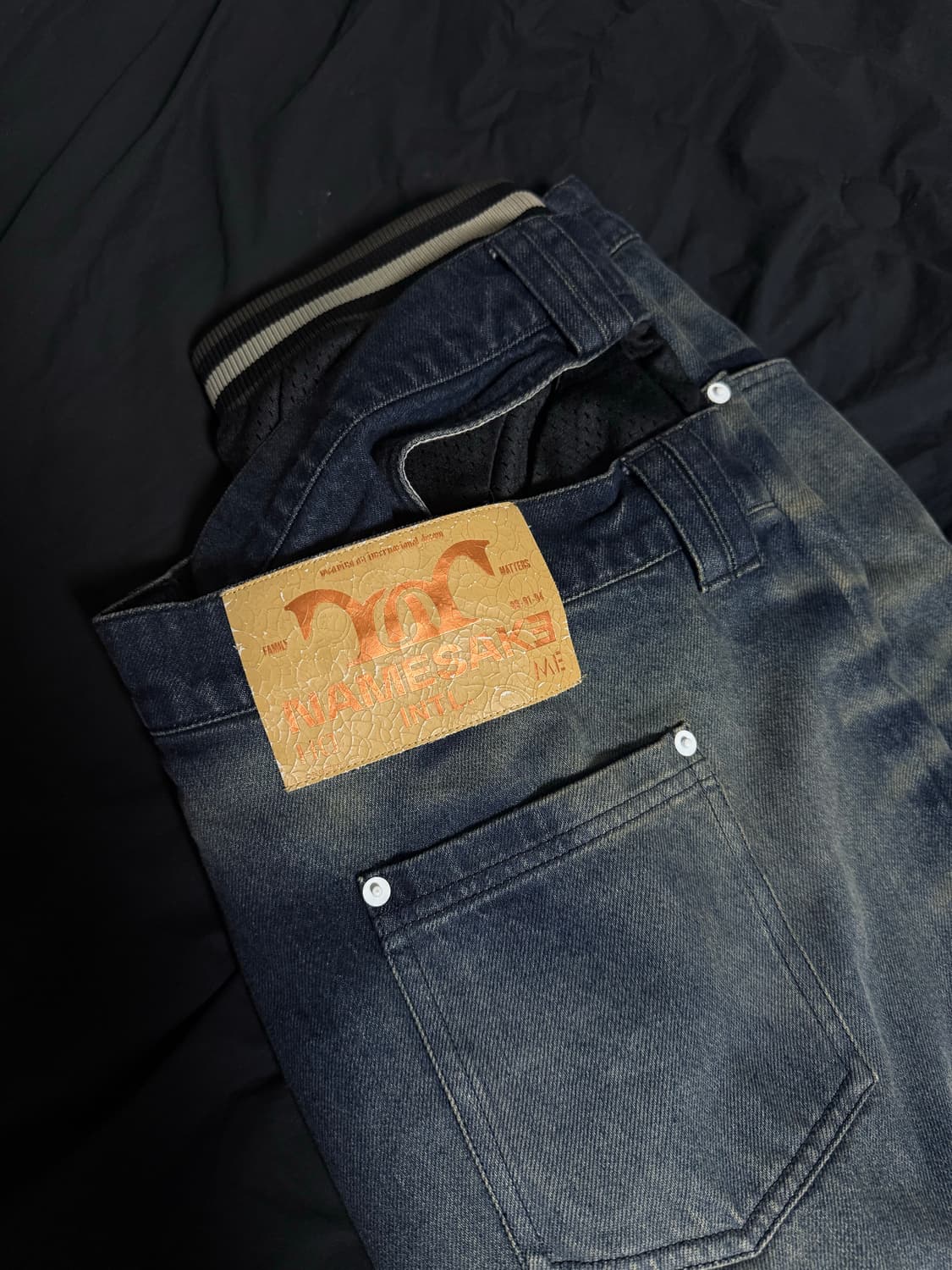 [L] Namesake 오버크로스 데님 리뎀드 블루 상품이미지2